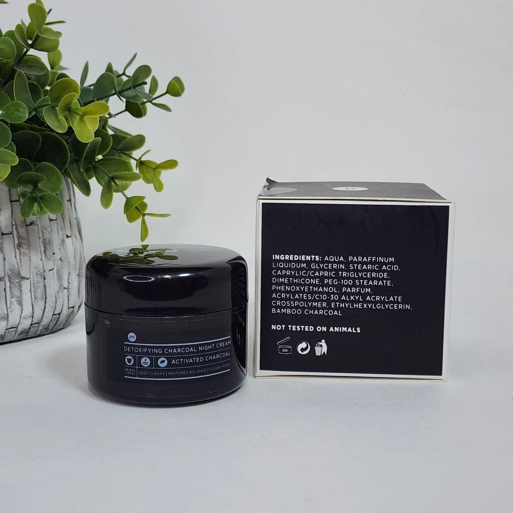 Polish'd Detoxifying Charcoal Night Cream 1.65 oz Activated Charcoal